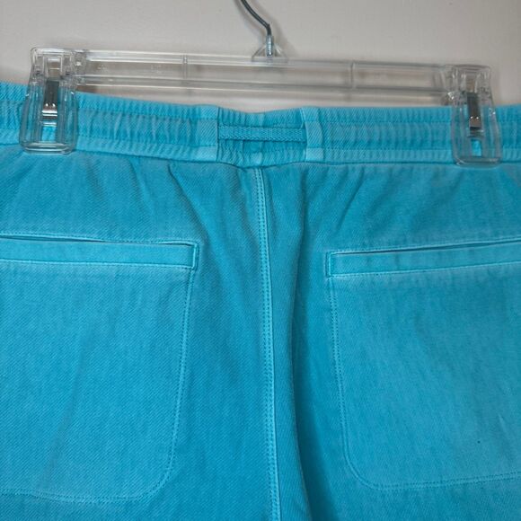 ATHLETA women's size XL Farallon stretch comfort drawstring teal shorts - Picture 7 of 12